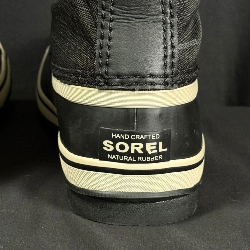 Sorel Winter Carnival Waterproof Snow Boots Black Stone NL3483-011 Womens 6